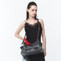 SAMO ONDOH - belt mondo bag M veg charcoal