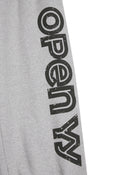 OPEN YY -  YY WIDE SWEATPANTS, GRAY