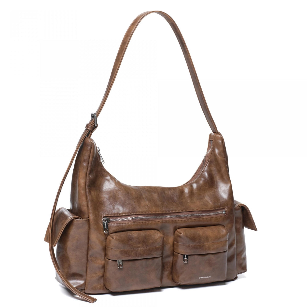 SAMO ONDOH - pocket mug bag L baked tan