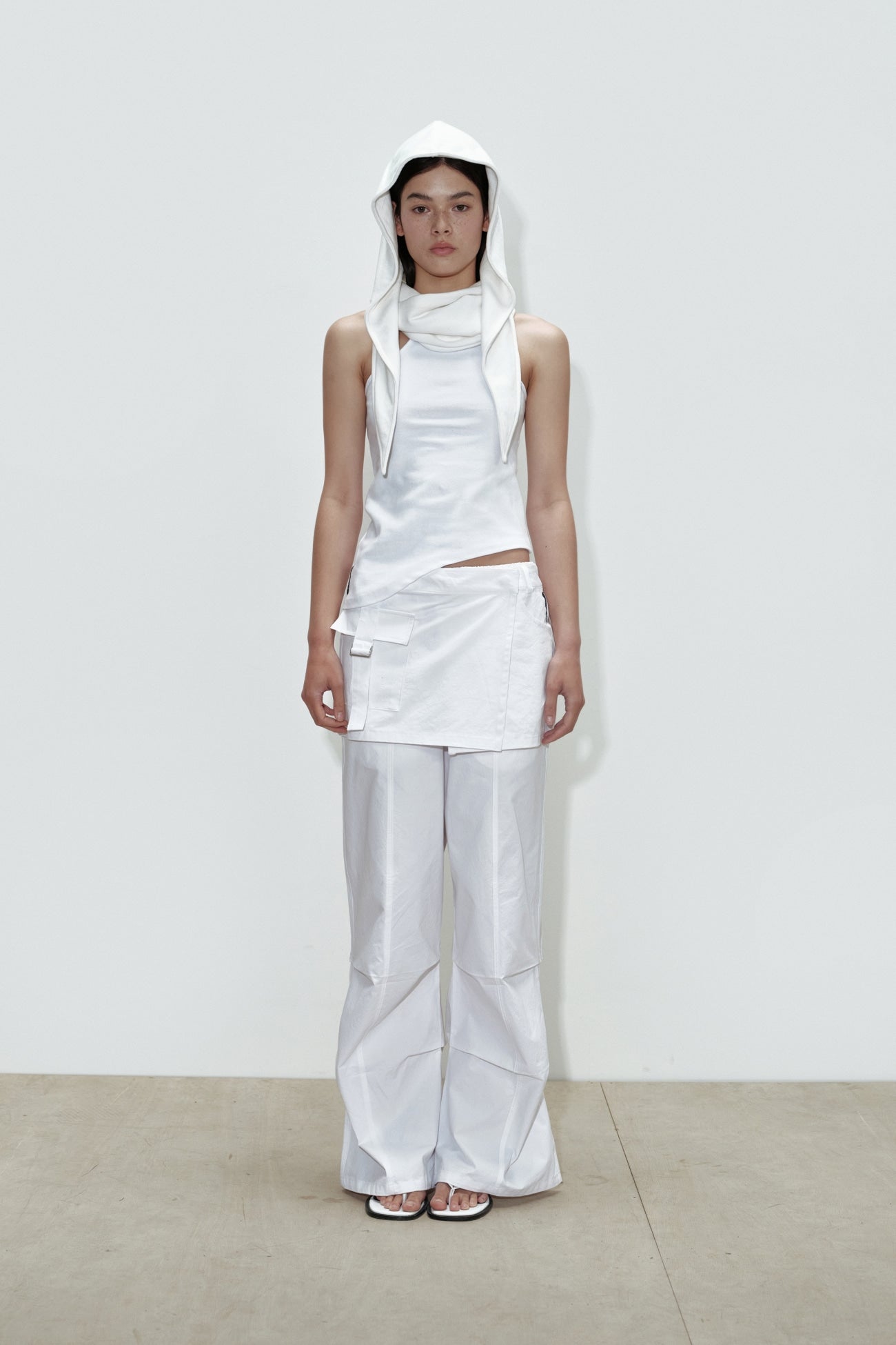 CERRIC -  2WAY SKIRT PANTS / WHITE