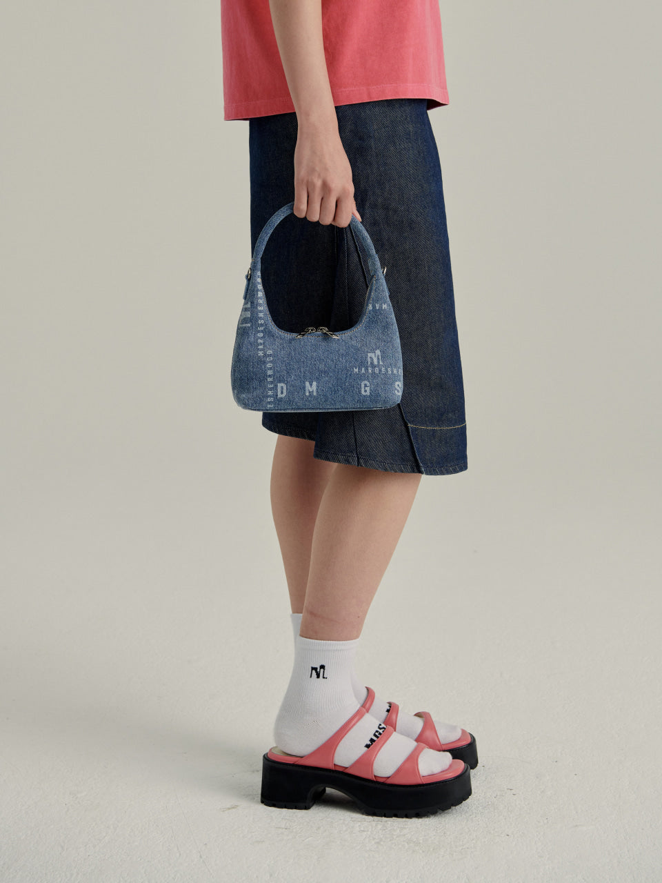 MARGESHERWOOD - HOBO MINI+STRAP_denim