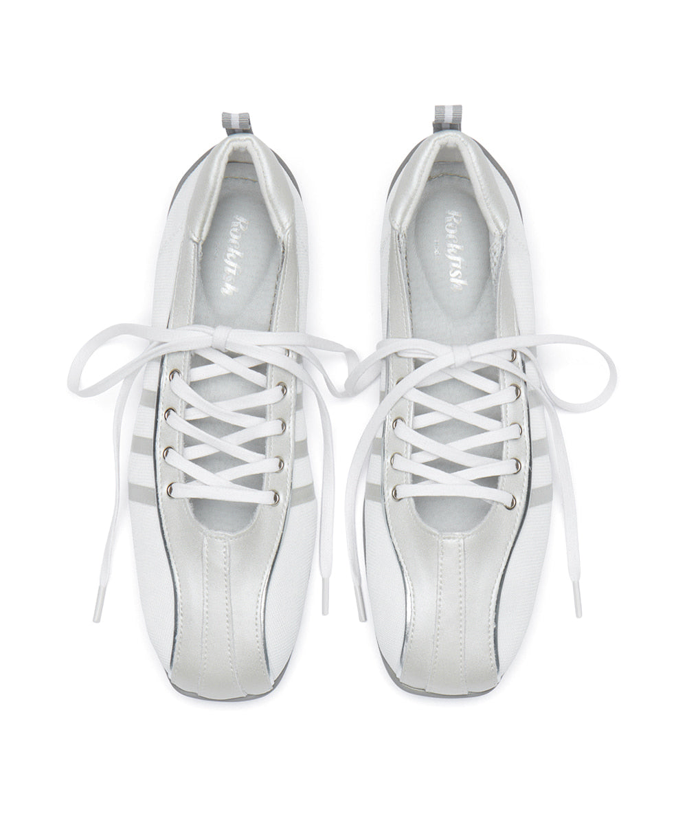 ROCKFISH WEATHERWEAR 25FW / BLISS LACEUP SNEAKERS - CREAM PEARL