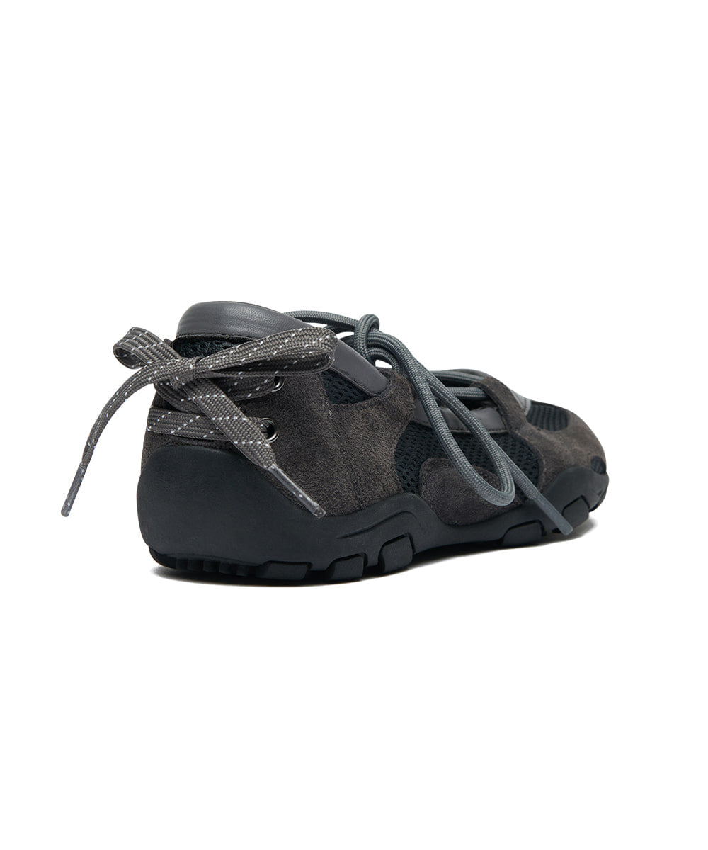 ROCKFISH WEATHERWEAR - NICOLE WEAVING LACEUP SNEAKERS V2 / CHARCOAL