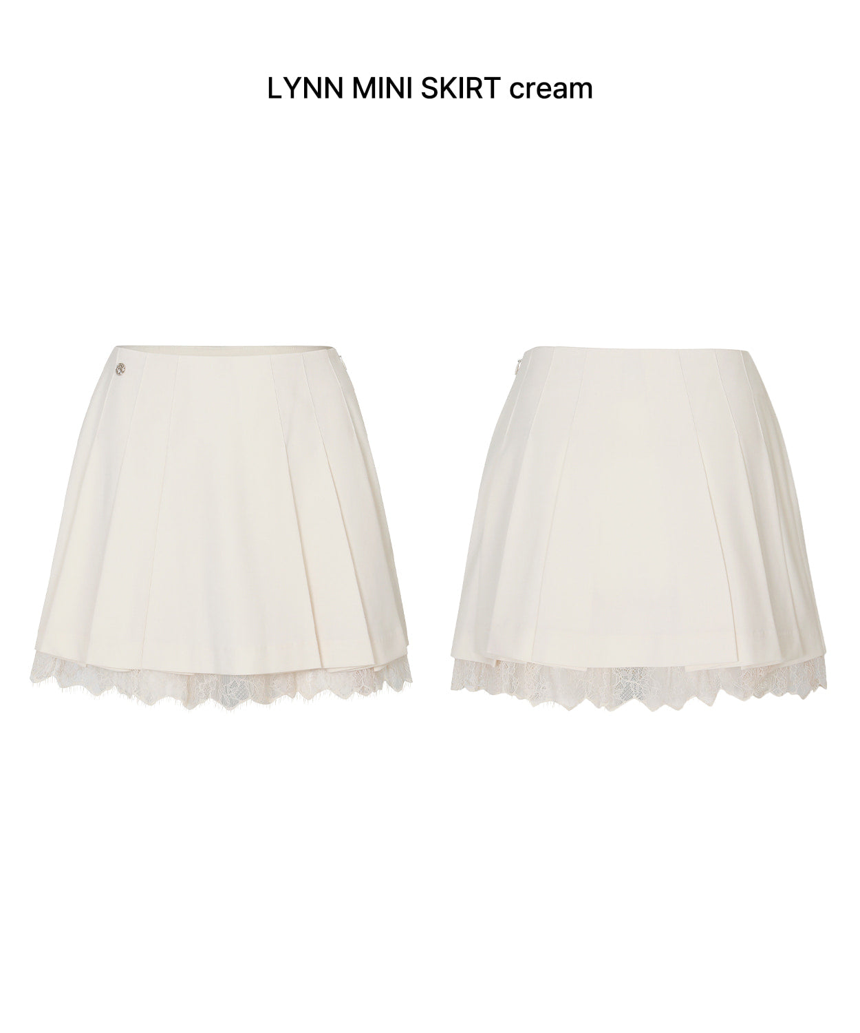 PAIN OR PLEASURE -  LYNN MINI SKIRT cream