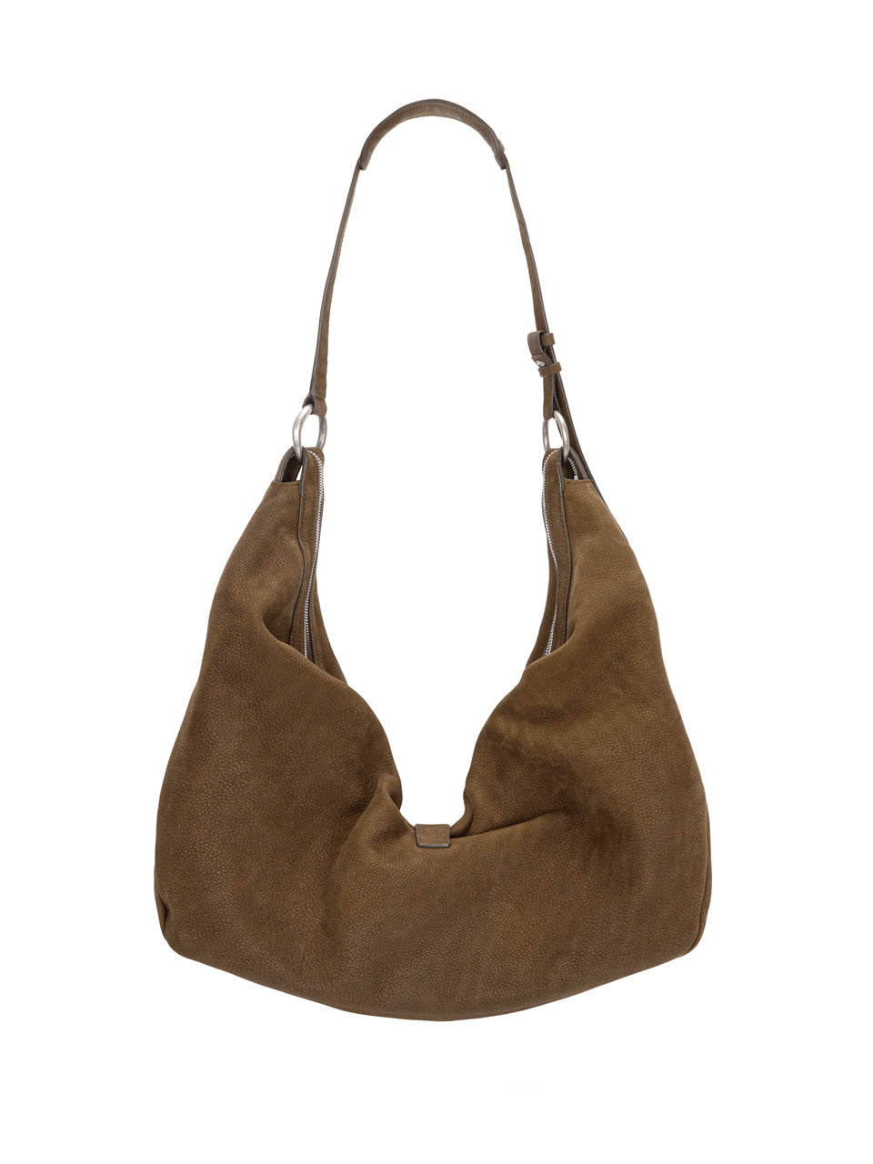 MARGESHERWOOD - BELTED HOBO_chestnut nubuck