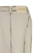 CERRIC -  DENIM SCOTCH SKIRT / BEIGE