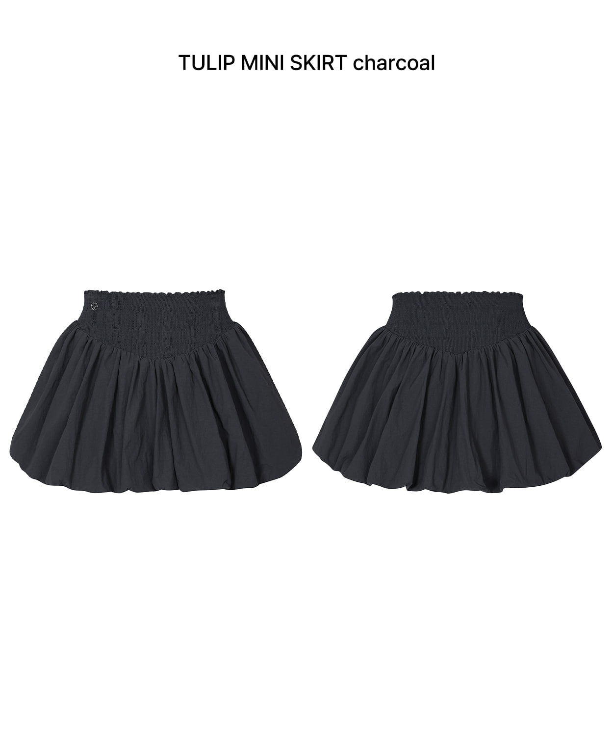 PAIN OR PLEASURE -  TULIP MINI SKIRT charcoal