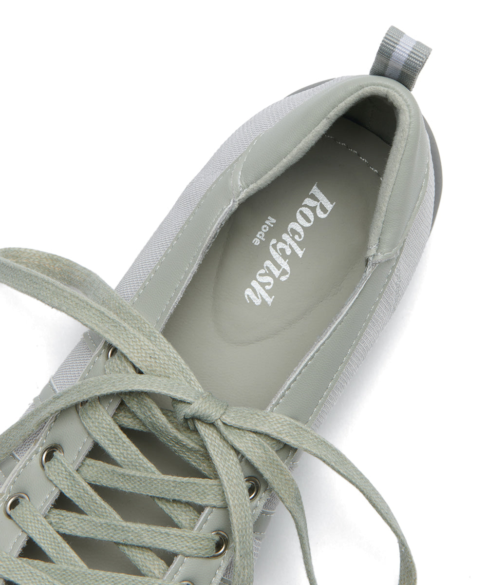 ROCKFISH WEATHERWEAR 25FW / BLISS LACEUP SNEAKERS - SAGE GREEN