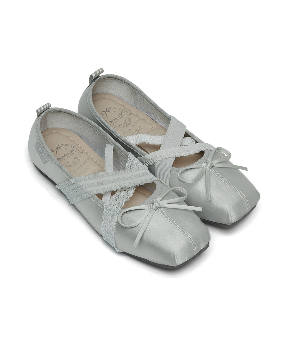ROCKFISH WEATHERWEAR - BANDING BALLET FLATS / GREY