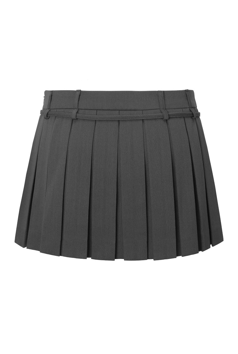 THREETIMES -  Cheery skirt solid grey