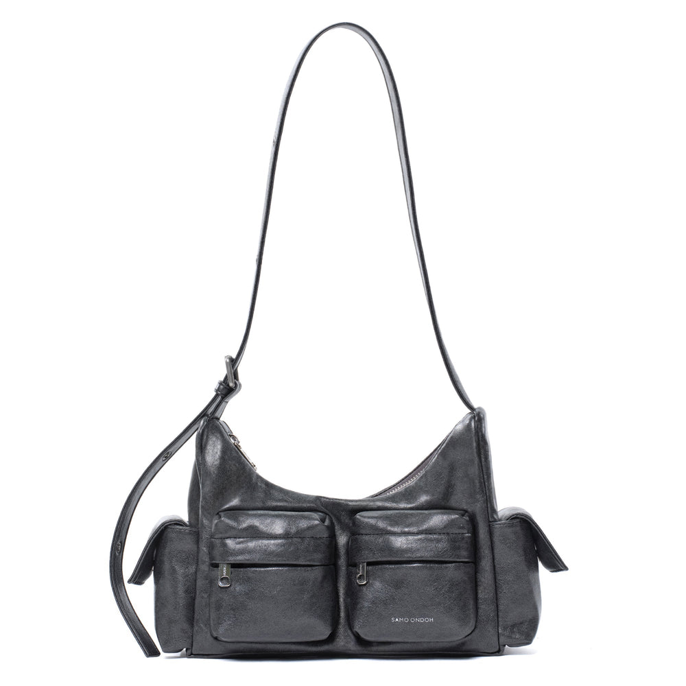 SAMO ONDOH - pocket mug bag M veg charcoal