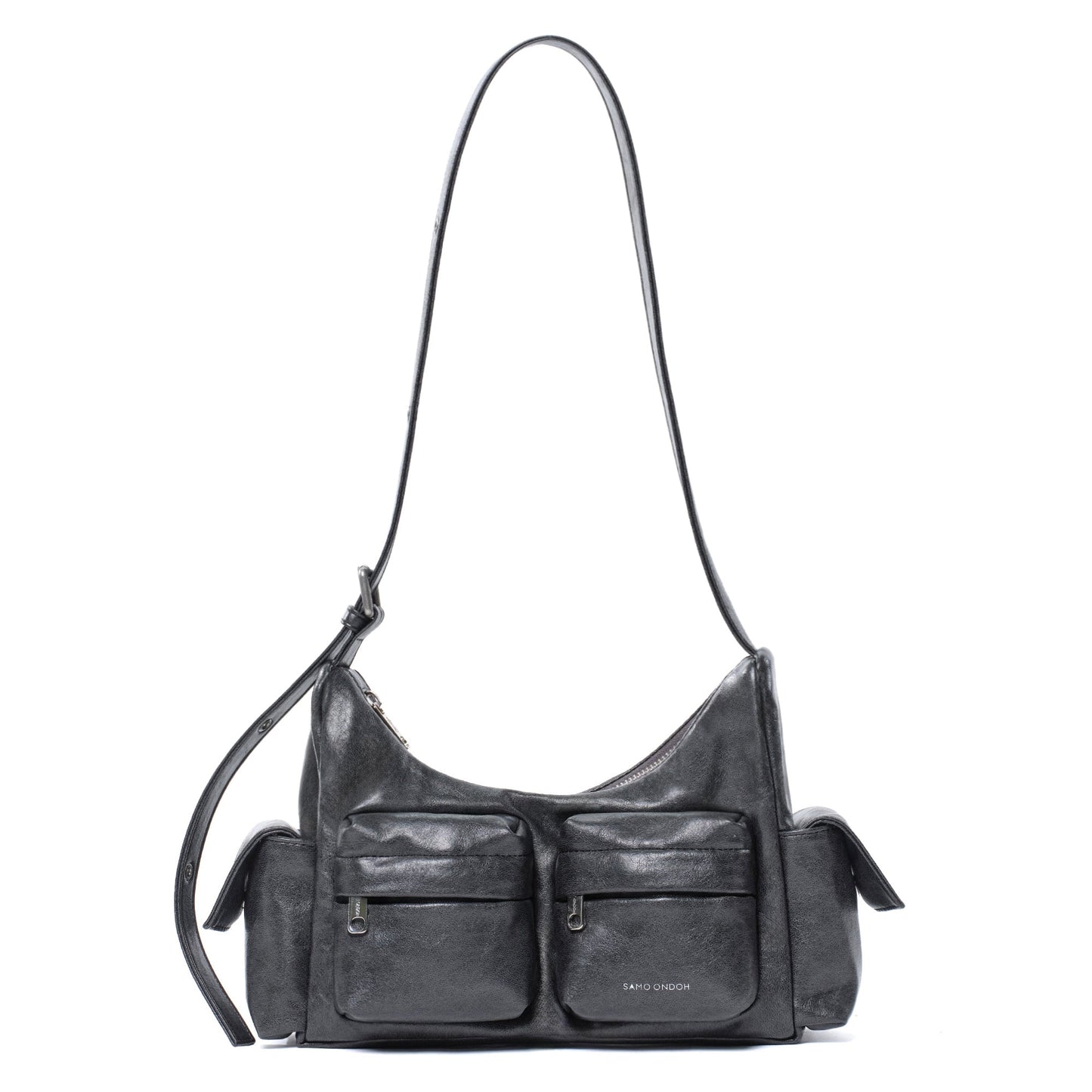 SAMO ONDOH - pocket mug bag M veg charcoal