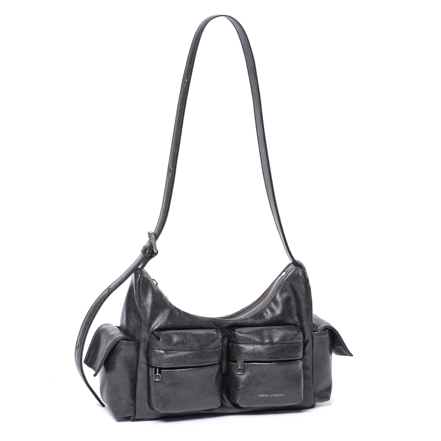 SAMO ONDOH - pocket mug bag M veg charcoal