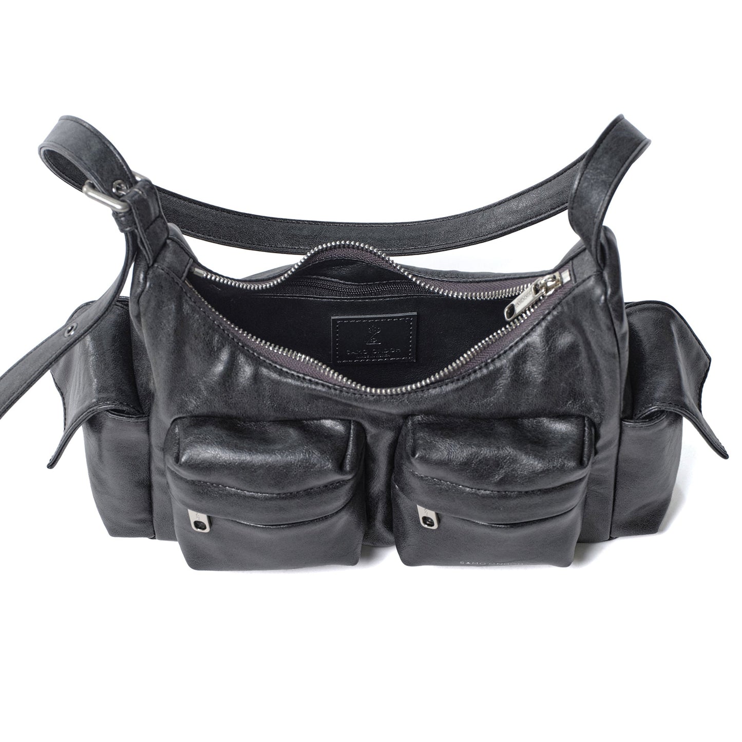 SAMO ONDOH - pocket mug bag M veg charcoal