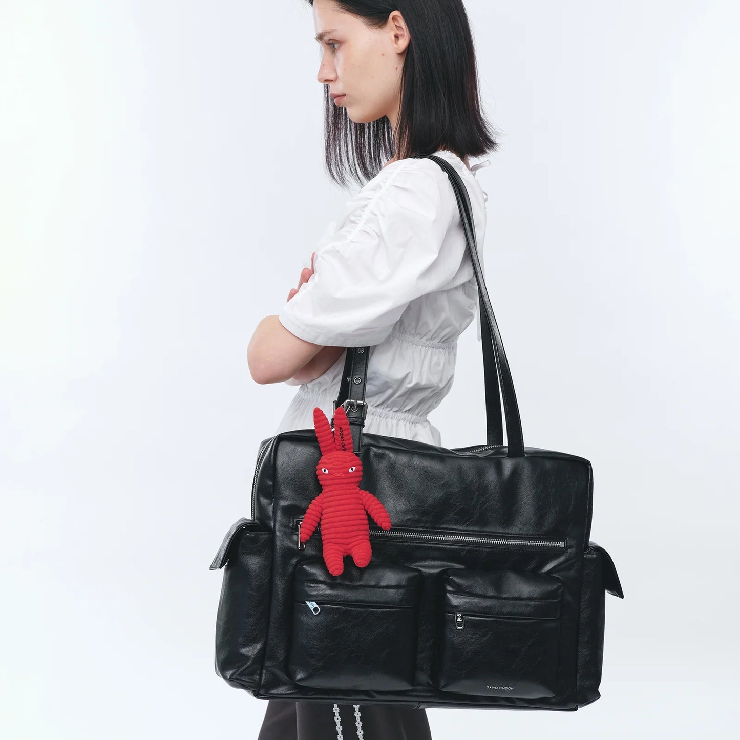 SAMO ONDOH - pocket utility bag XL veg black