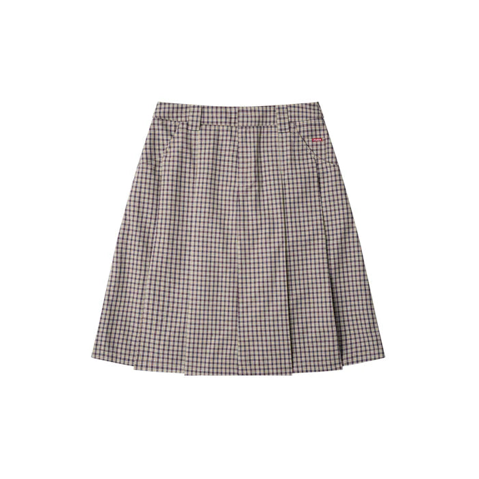 PUSH PUSH - GINGHAM MIDI SKIRT / Mauve Gingham