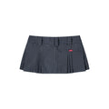 PUSH PUSH - GINGHAM MINI SKIRT / Deep Navy