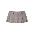 PUSH PUSH - GINGHAM MINI SKIRT / Mauve Gingham