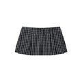 PUSH PUSH - GINGHAM MINI SKIRT / Golden Noir Gingham