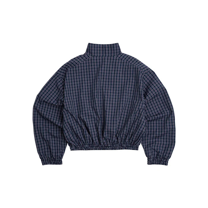 PUSH PUSH - Gingham Zip Jacket / Navy Gingham