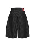 PUSH PUSH - PP PINSTRIPE JORT / Black