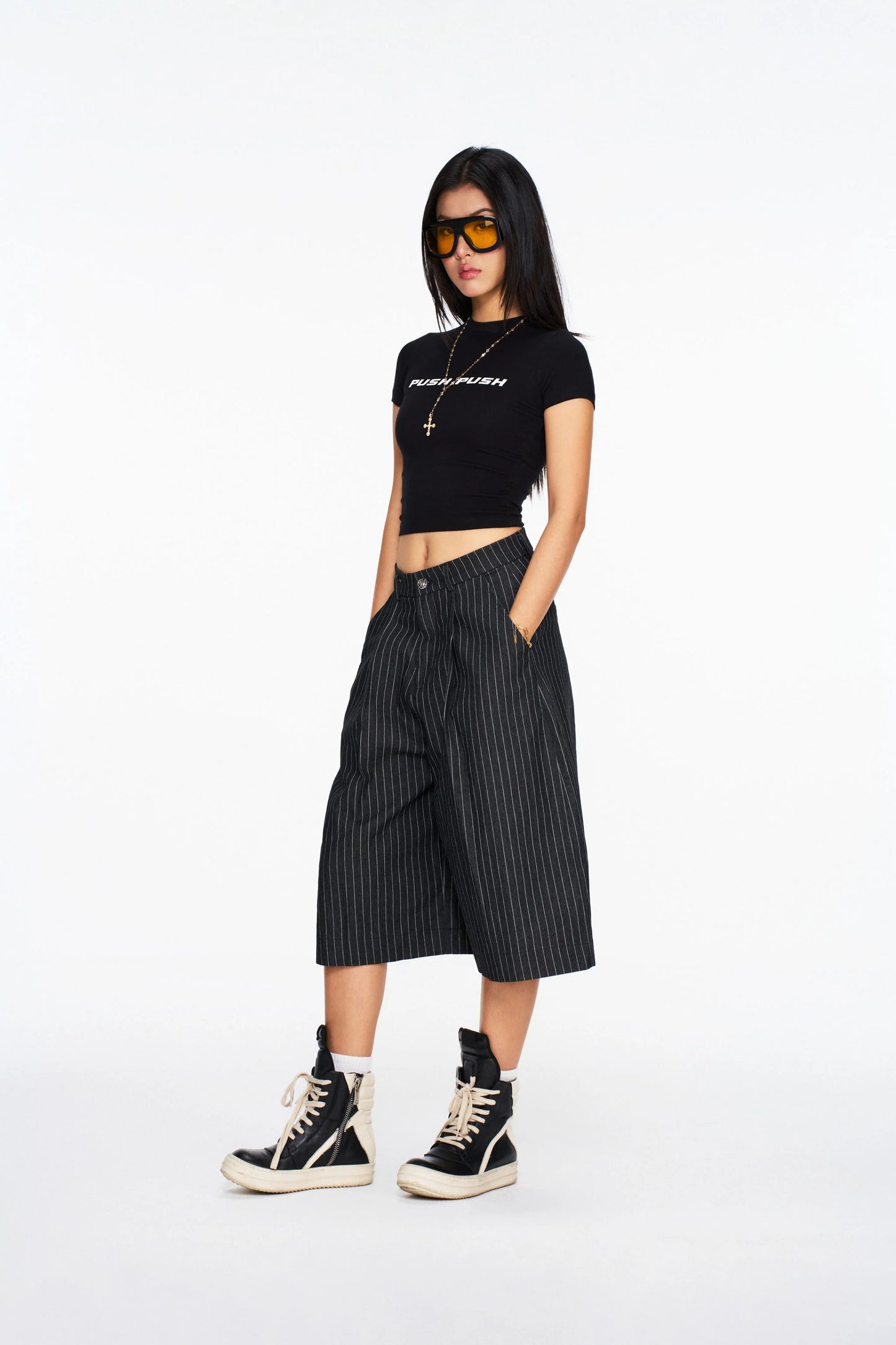 PUSH PUSH - PWR BABY TEE / Black