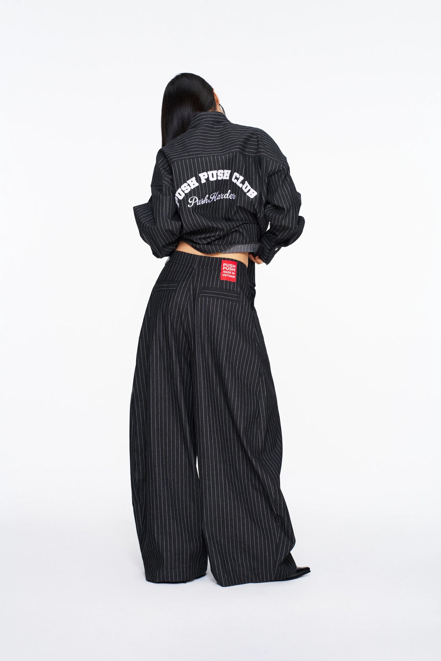 PUSH PUSH - ZENDA OVERSIZE SHIRT / Black