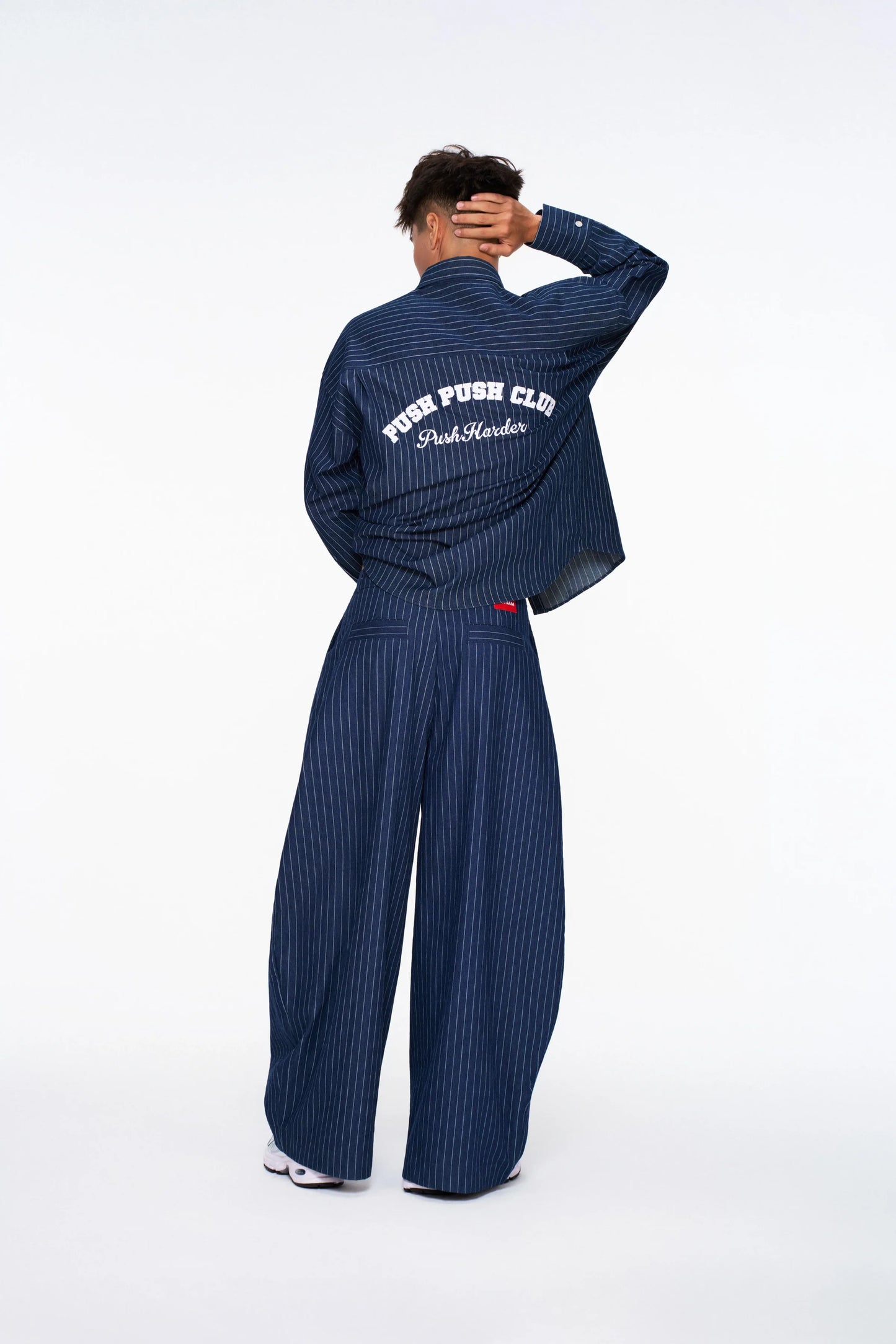 PUSH PUSH - ZENDA OVERSIZE SHIRT / Navy