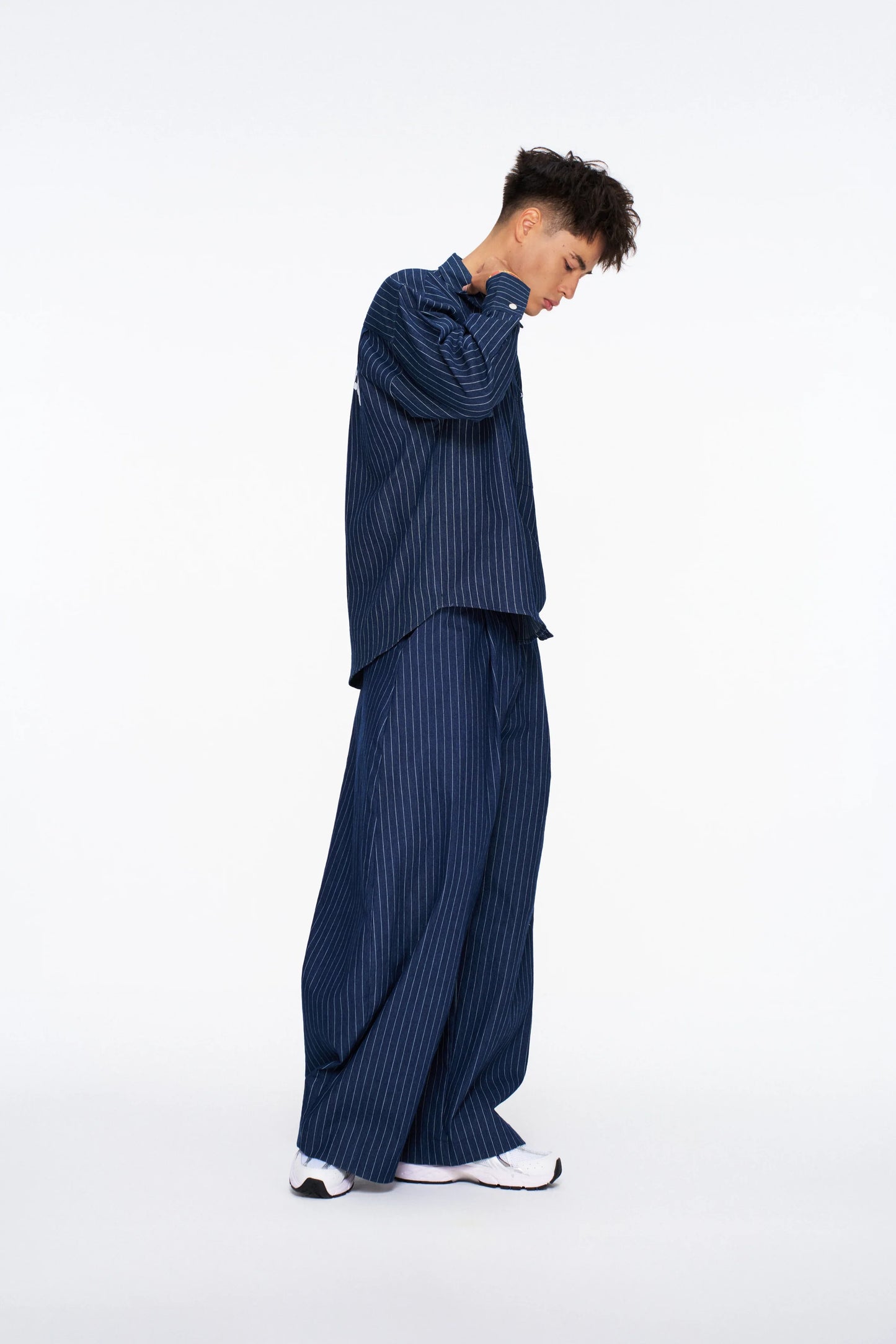 PUSH PUSH - ZENDA OVERSIZE SHIRT / Navy