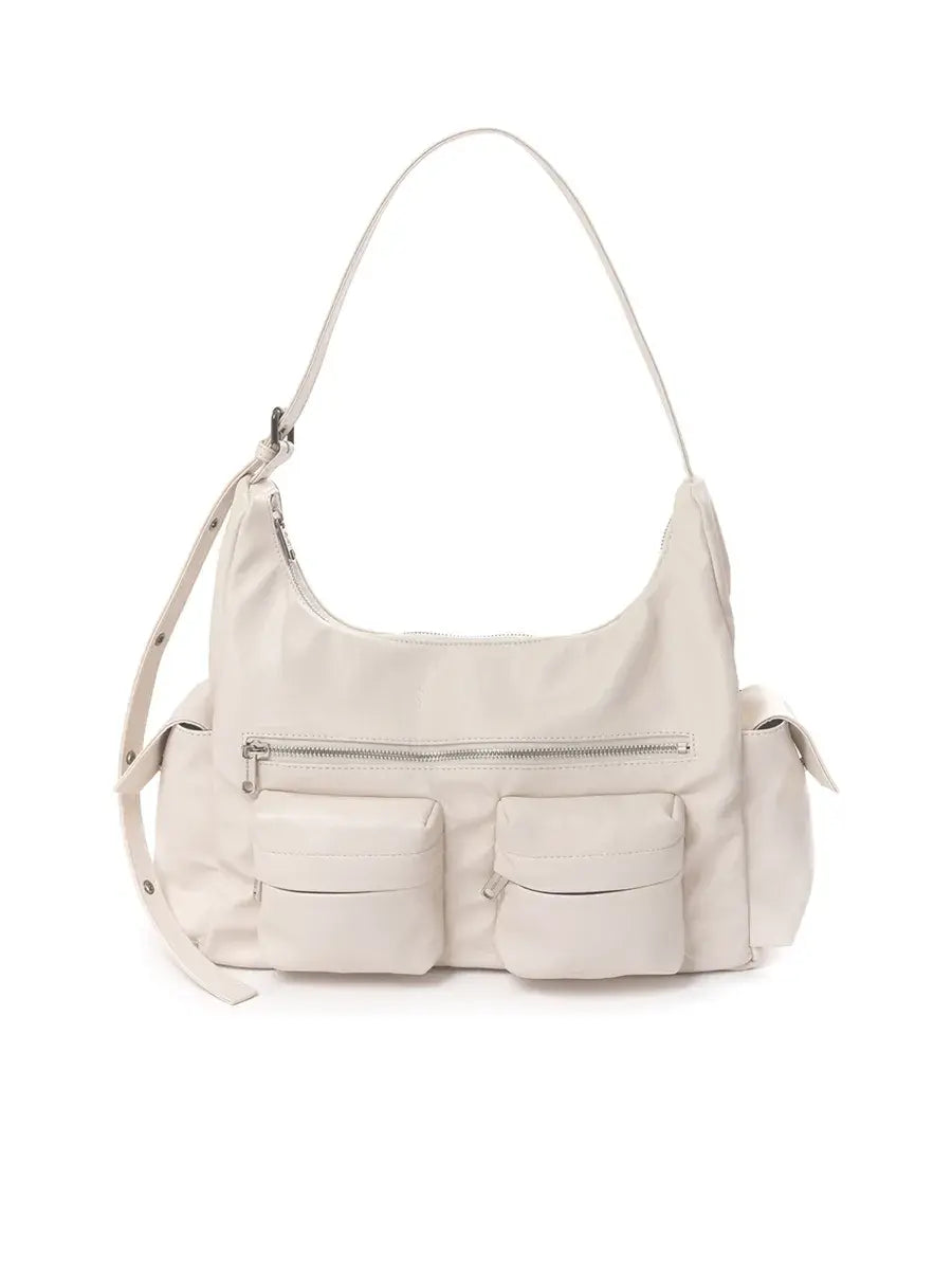 SAMO ONDOH - pocket mug bag L nappa ivory