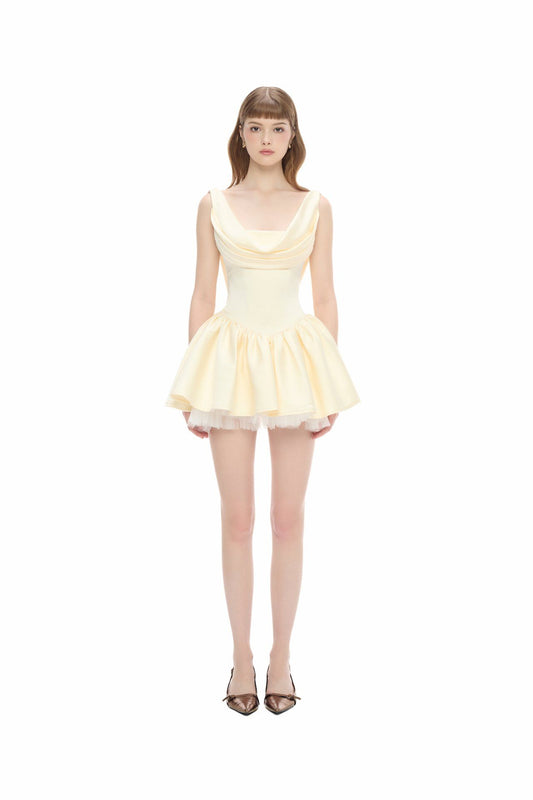 JUBIN - CHERIE DRESS IVORY (Dispatch in 48hrs)