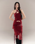 BUNNY HILL CONCEPT - CHERIE HALTER TOP / Red