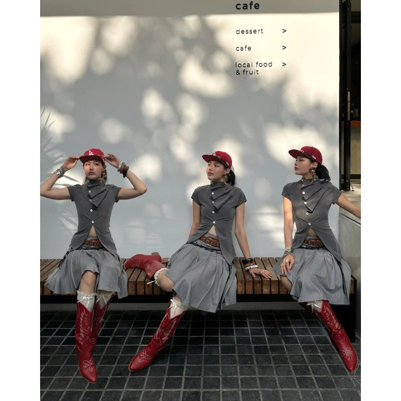 INTO.EIGHT - DAWN SKIRT / 2 colors (Dispatch in 48hrs)