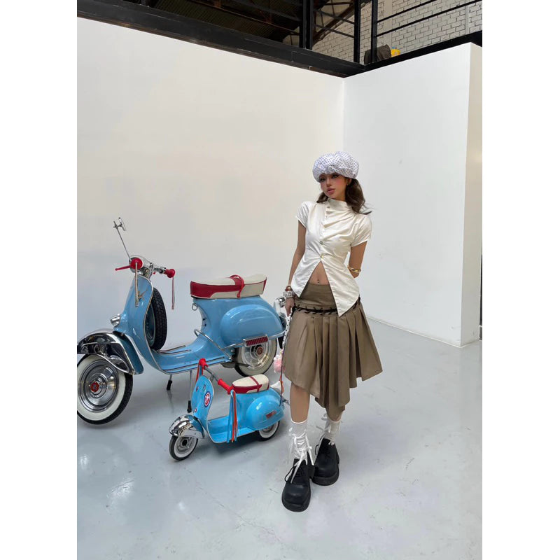 INTO.EIGHT - DAWN SKIRT / 2 colors (Dispatch in 48hrs)