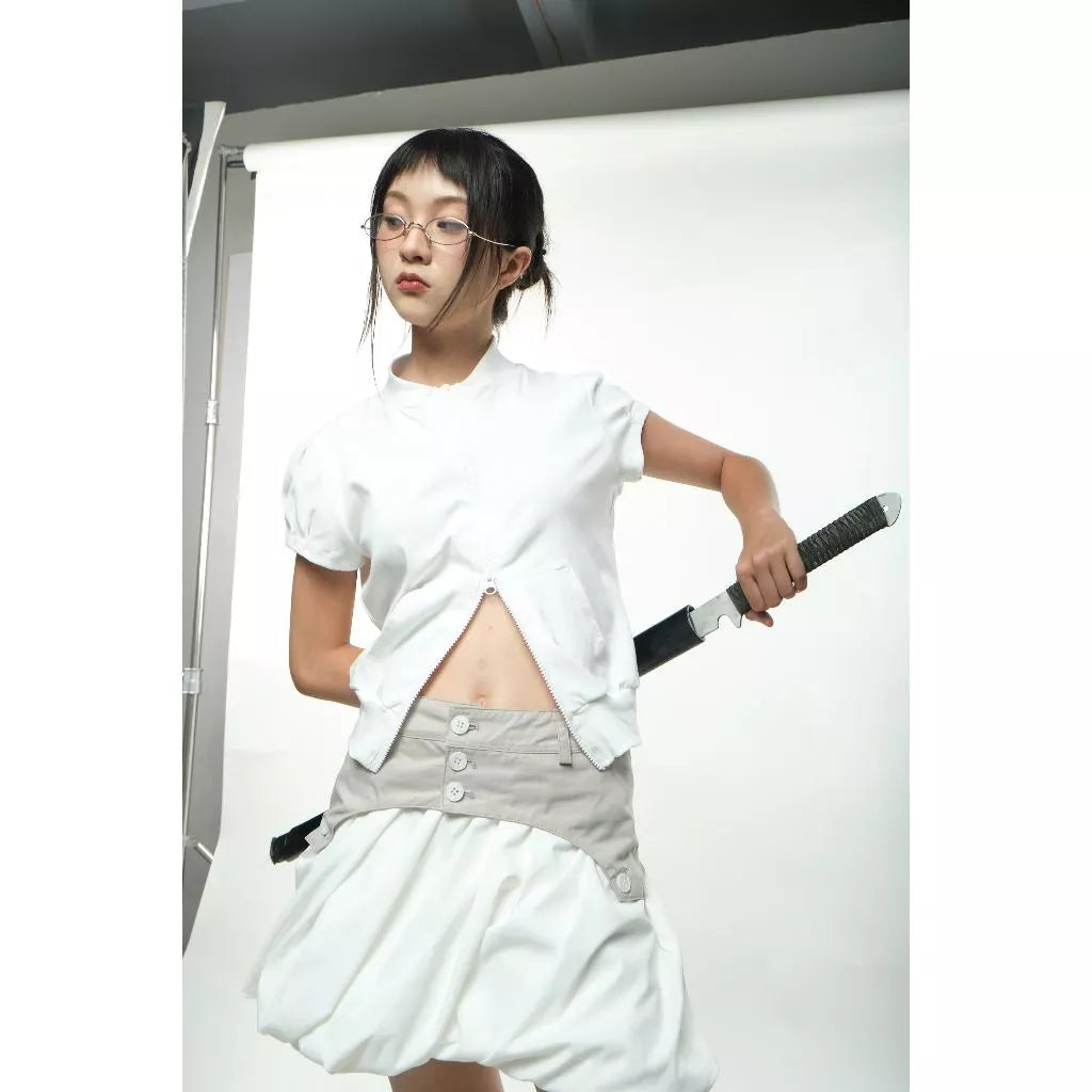 UYU.LABEL - Sakura Zipper Wings / White