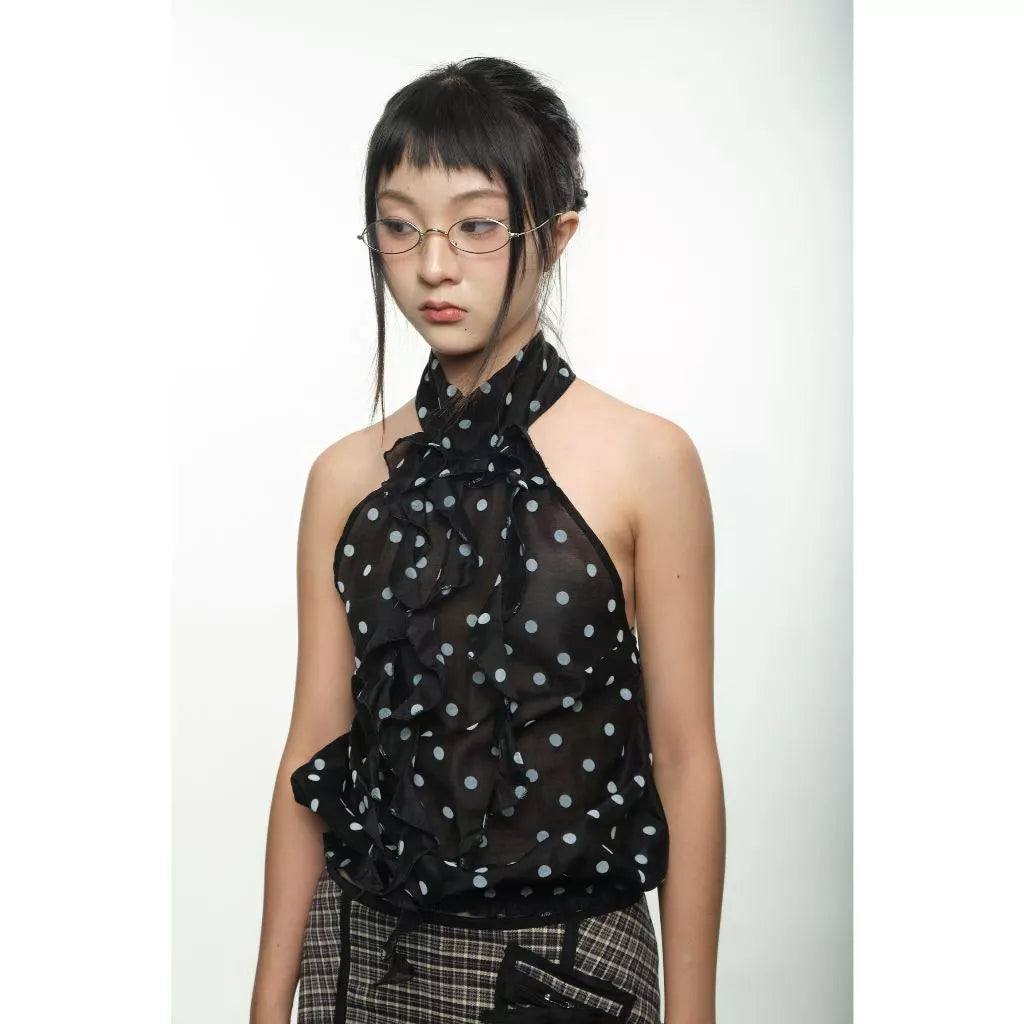 UYU.LABEL - Tomoyo High Neck Halter Top