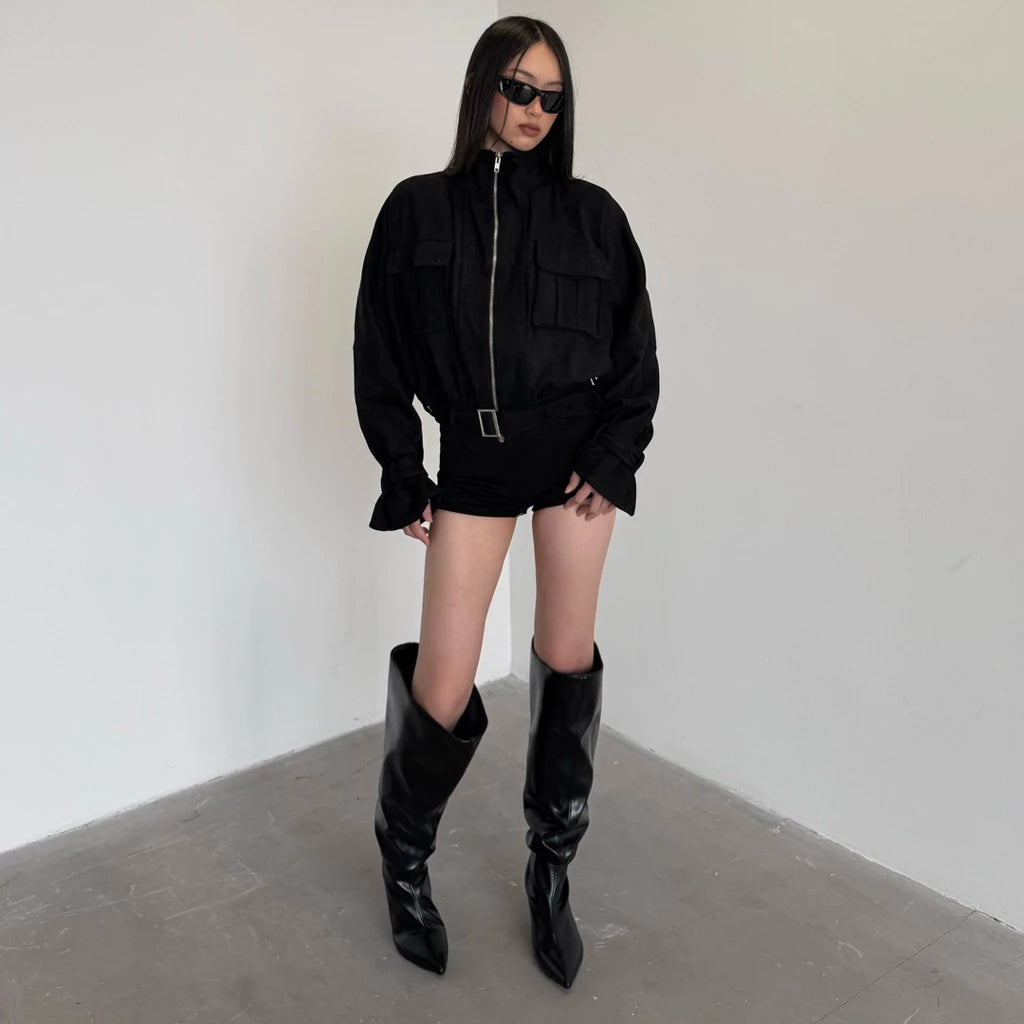 Sagittarius.A+ - Florian Suede Jacket / Black (Dispatch in 48hrs)