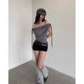 Sagittarius.A+ - Orielle Cowl Top Dark Grey (Dispatch in 48hrs)