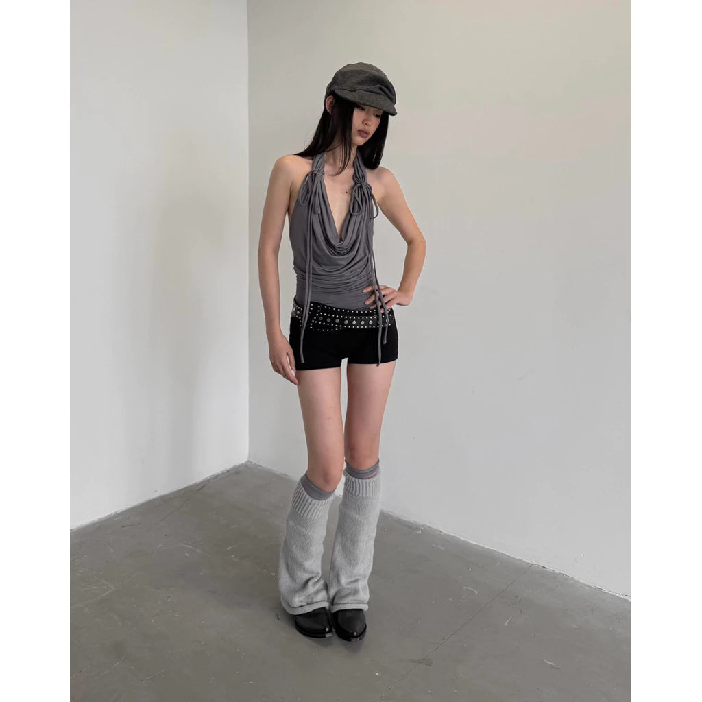 Sagittarius.A+ - Orielle Cowl Top Dark Grey (Dispatch in 48hrs)