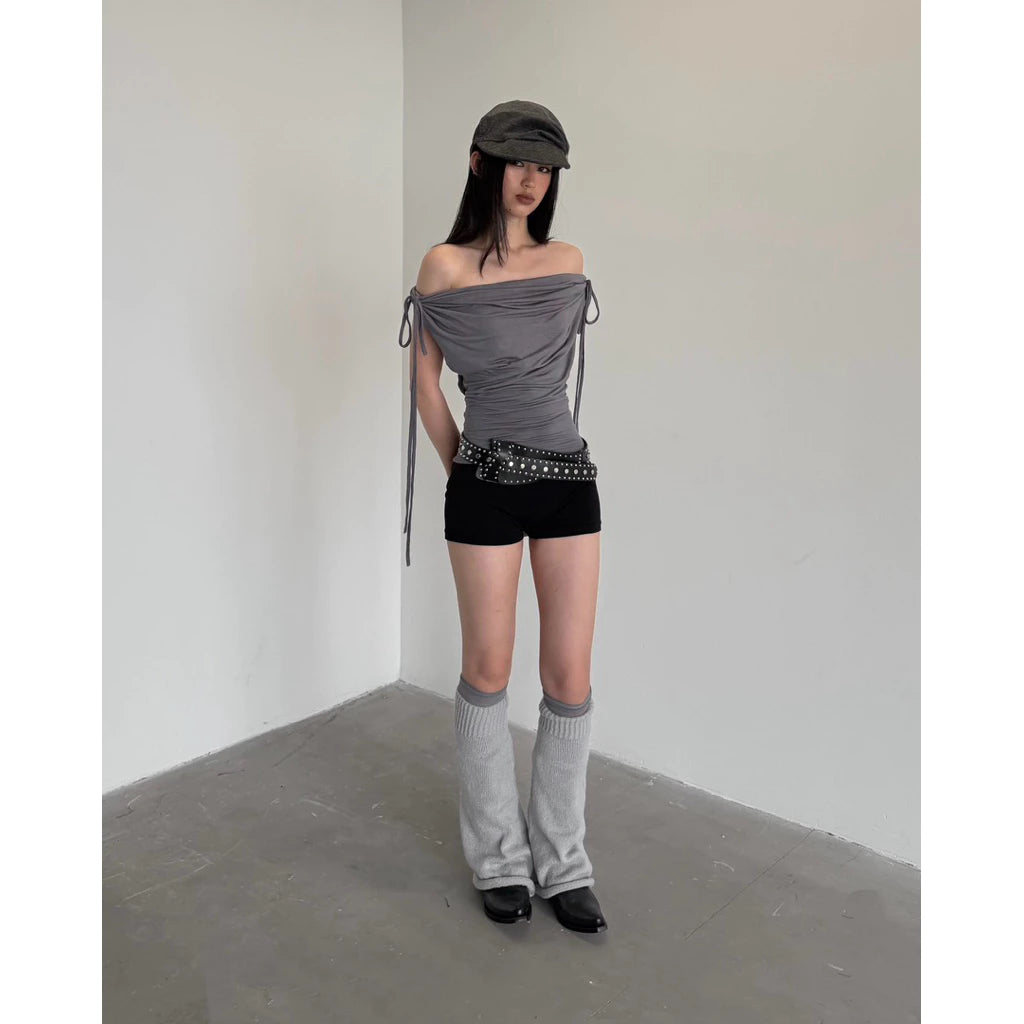 Sagittarius.A+ - Orielle Cowl Top Dark Grey (Dispatch in 48hrs)