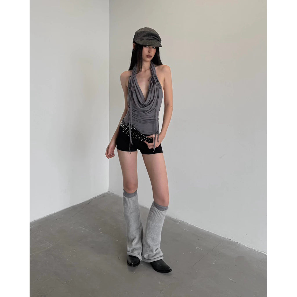 Sagittarius.A+ - Orielle Cowl Top Dark Grey (Dispatch in 48hrs)