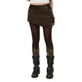 UYU.LABEL - Kuri Corduroy Asymmetrical Mini Skirt