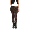 UYU.LABEL - Kuri Corduroy Asymmetrical Mini Skirt