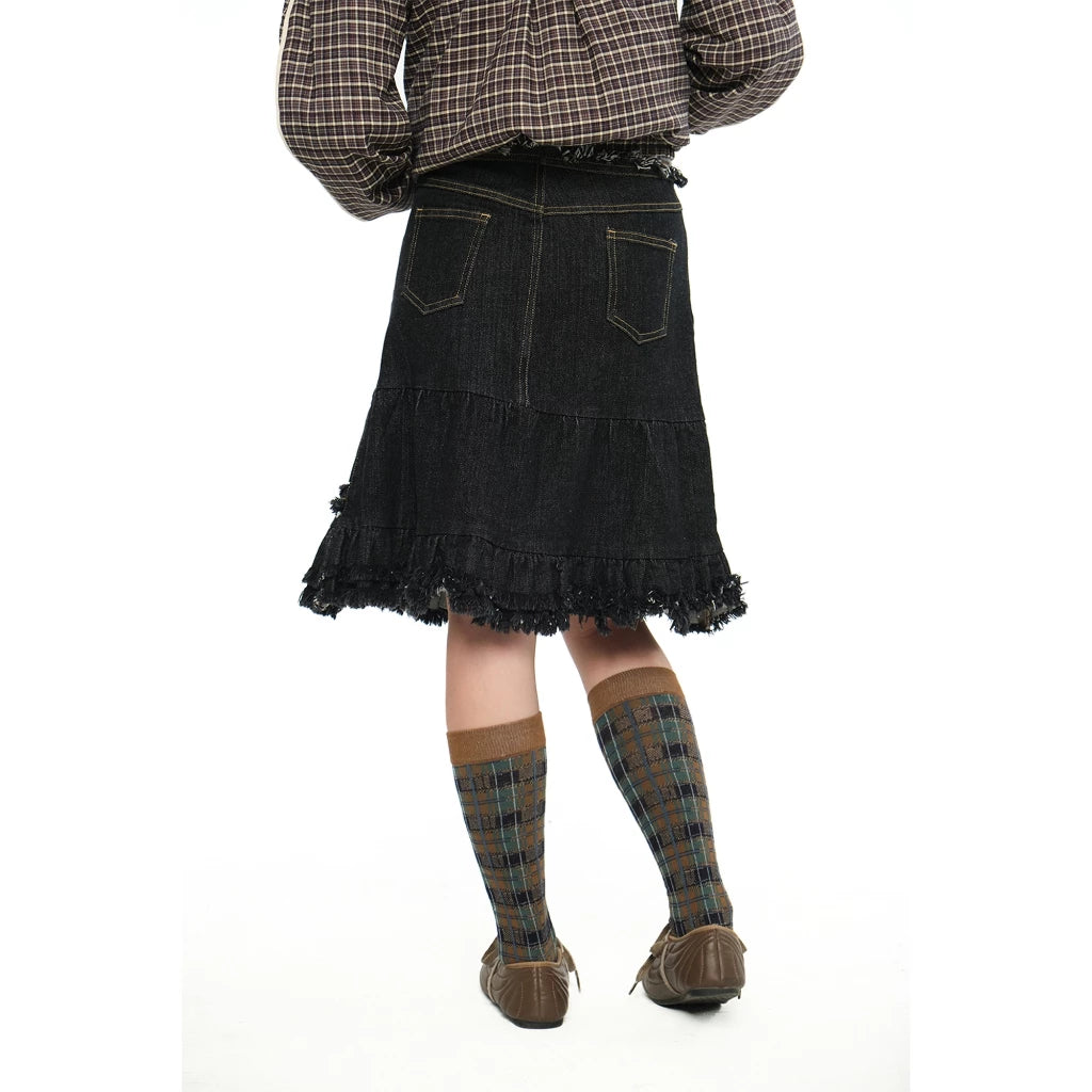 UYU.LABEL - Neko Denim Skirt