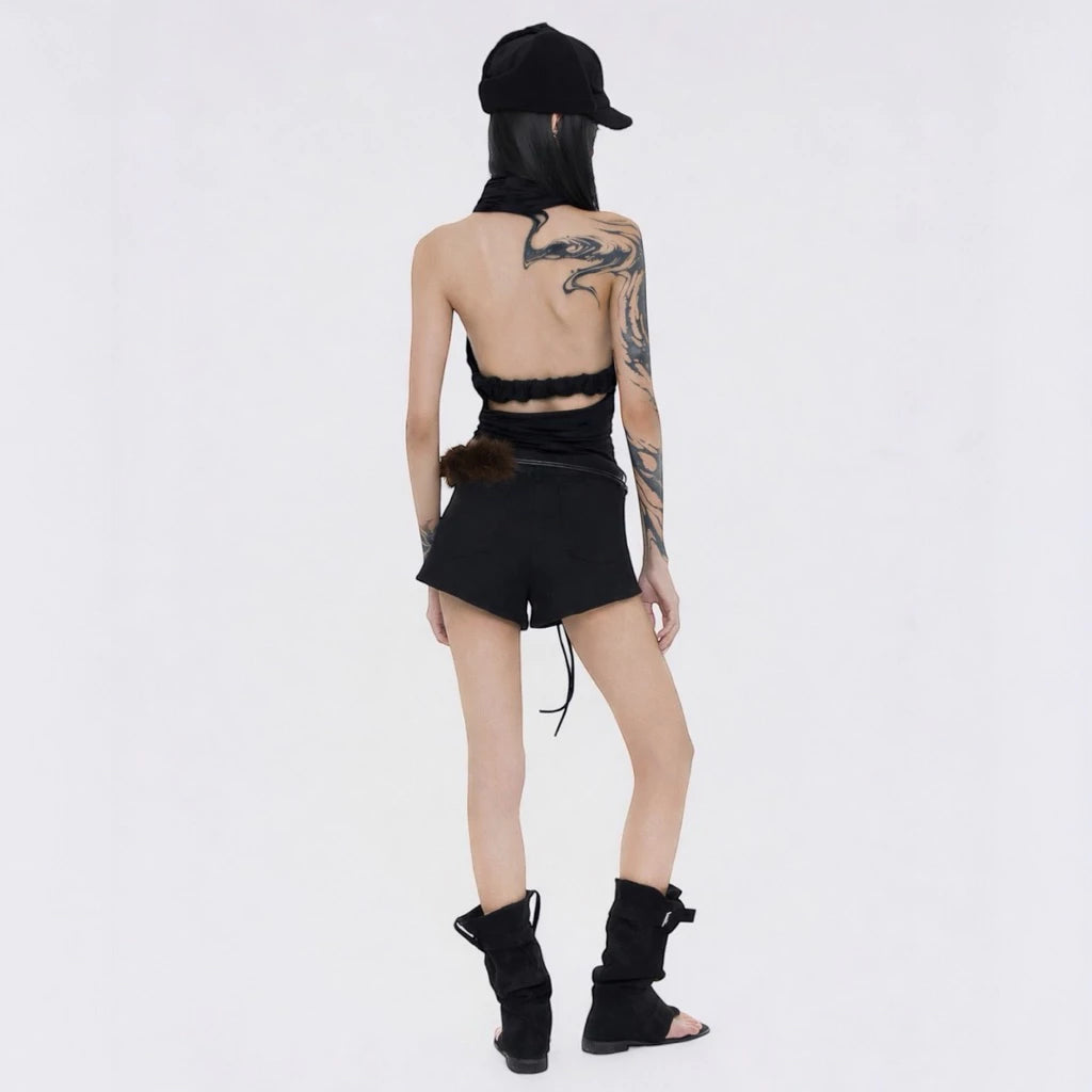 Sagittarius.A+ - Orielle Cowl Top Black (Dispatch in 48hrs)